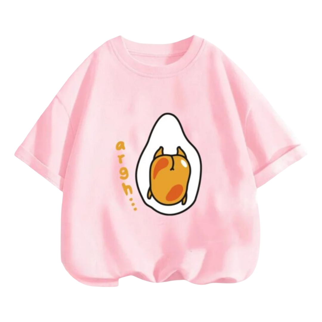 Kawaii Cartoon Gudetama Short Sleeved T-Shirt