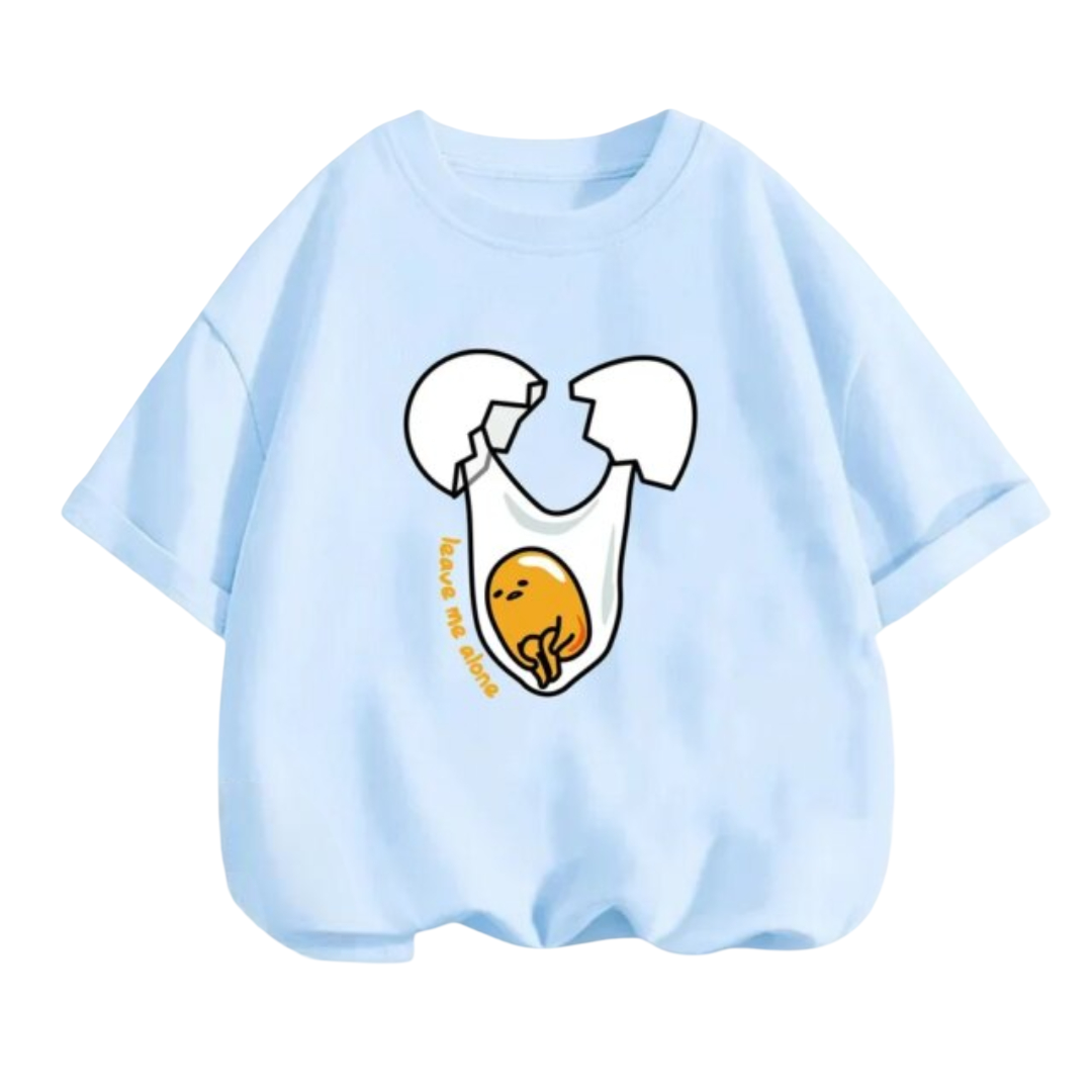 Gudetama Kawaii Anime Short Sleeved T-Shirt Gudetama Kawaii Anime Short Sleeved T-Shirt
