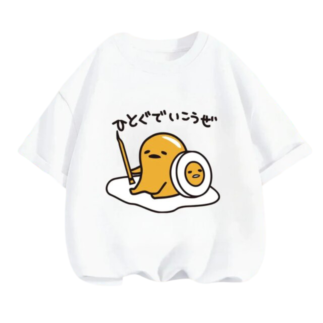 Cartoon Kawaii Gudetama Short Sleeved T-Shirt