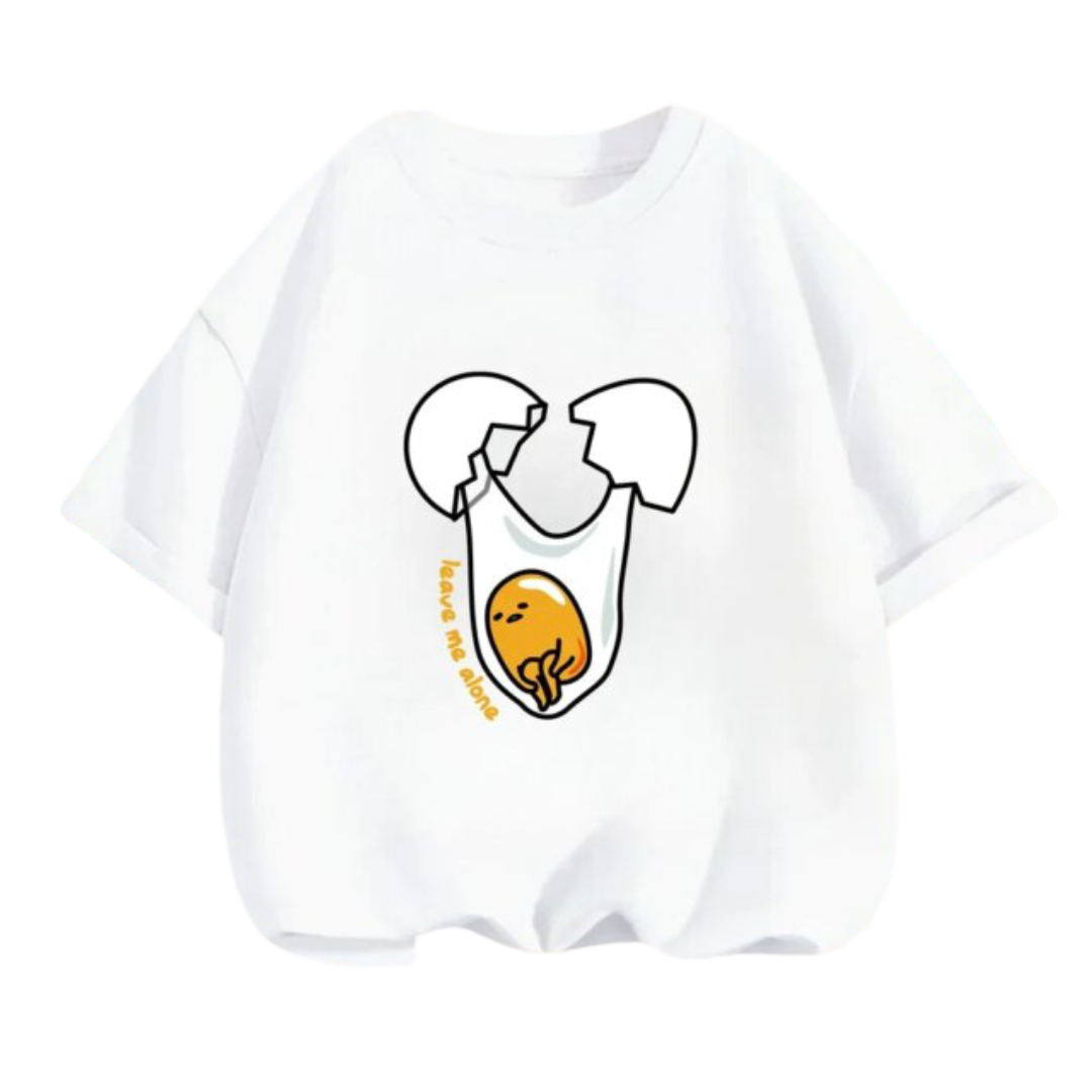 Gudetama Kawaii Anime Short Sleeved T-Shirt Gudetama Kawaii Anime Short Sleeved T-Shirt