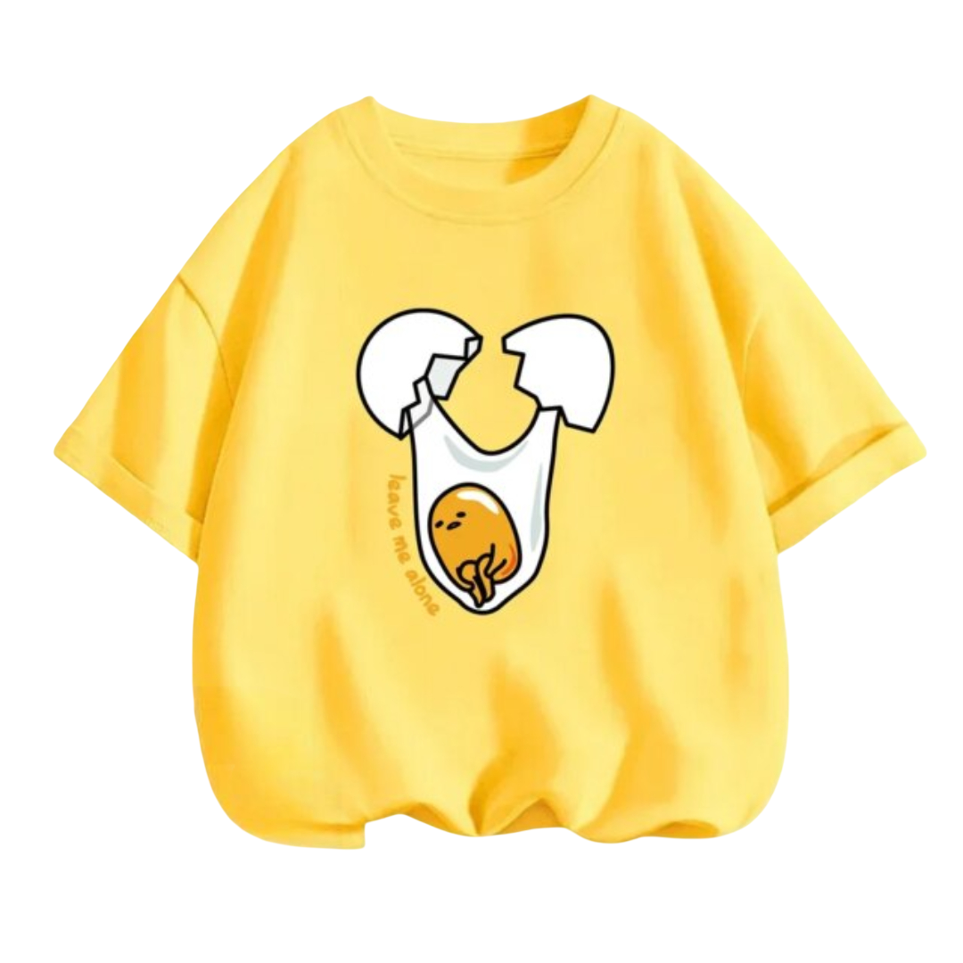 Gudetama Kawaii Anime Short Sleeved T-Shirt Gudetama Kawaii Anime Short Sleeved T-Shirt