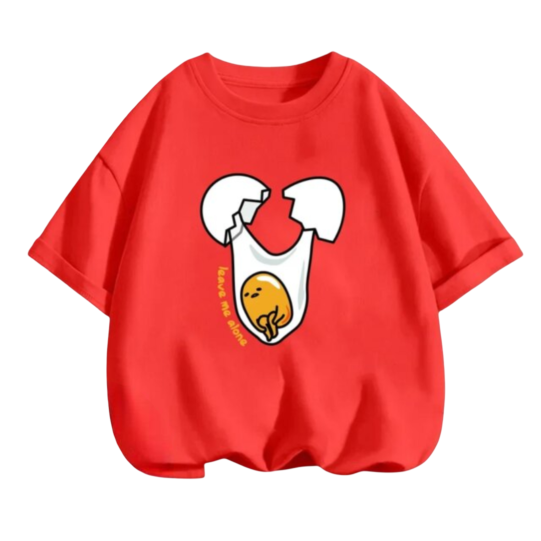 Gudetama Kawaii Anime Short Sleeved T-Shirt Gudetama Kawaii Anime Short Sleeved T-Shirt