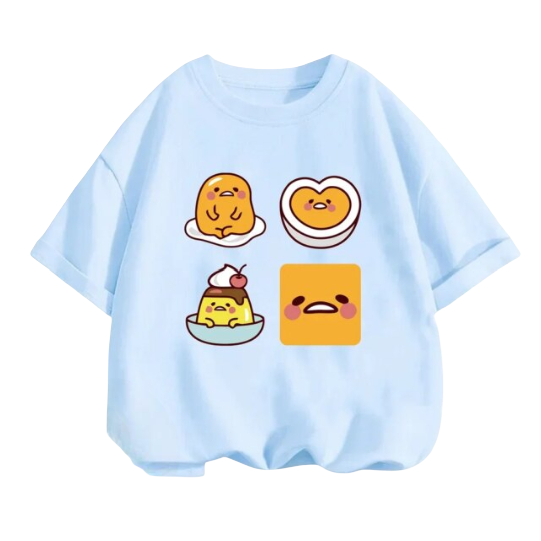 Kawaii Gudetama Cartoon Short Sleeved T-Shirt