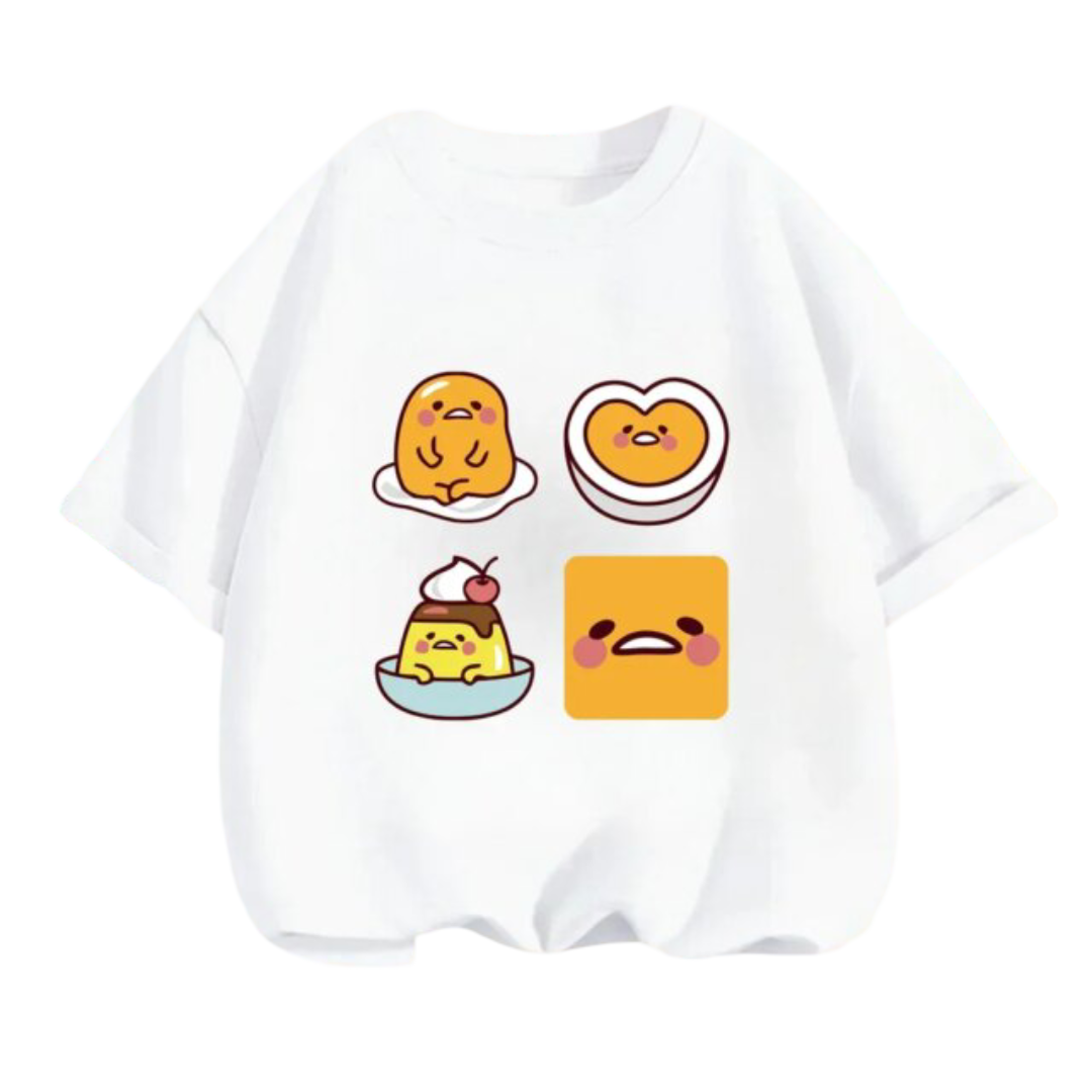 Kawaii Gudetama Cartoon Short Sleeved T-Shirt
