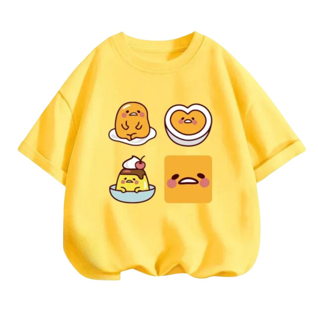 Kawaii Gudetama Cartoon Short Sleeved T-Shirt
