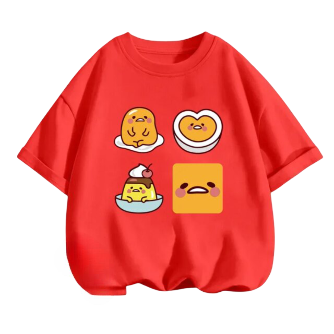 Kawaii Gudetama Cartoon Short Sleeved T-Shirt