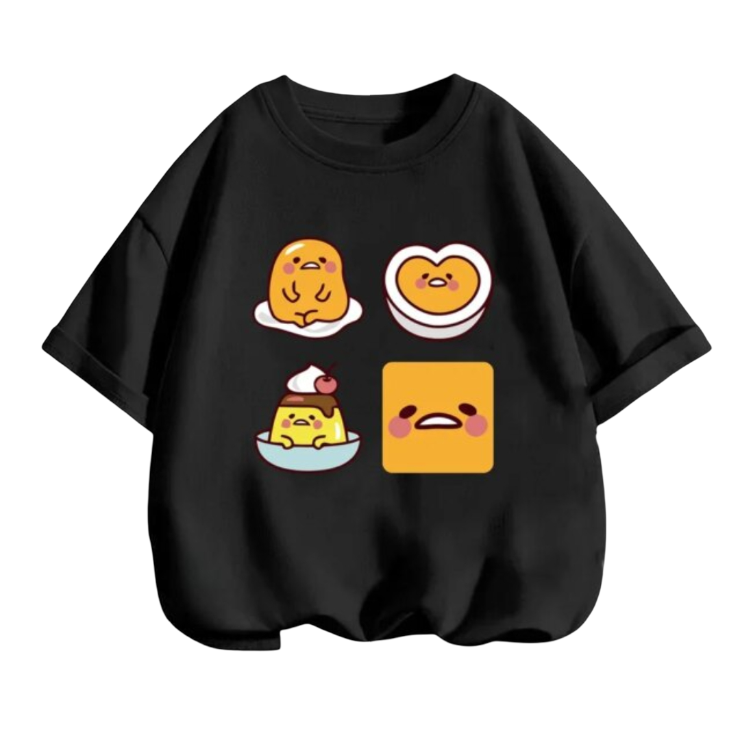 Kawaii Gudetama Cartoon Short Sleeved T-Shirt
