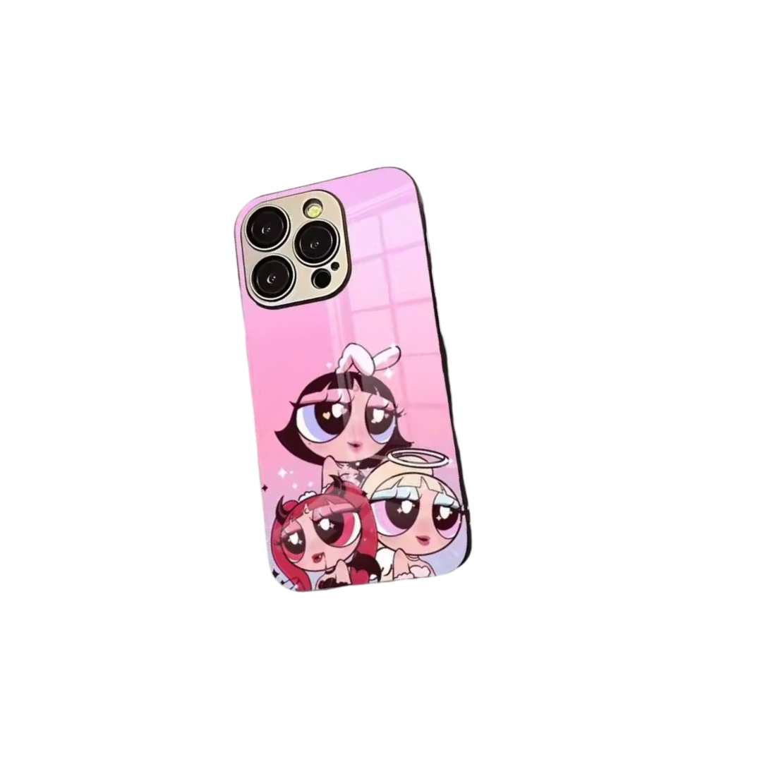 The Powerpuff Girls Kawaii Character Mobile Case For iPhone