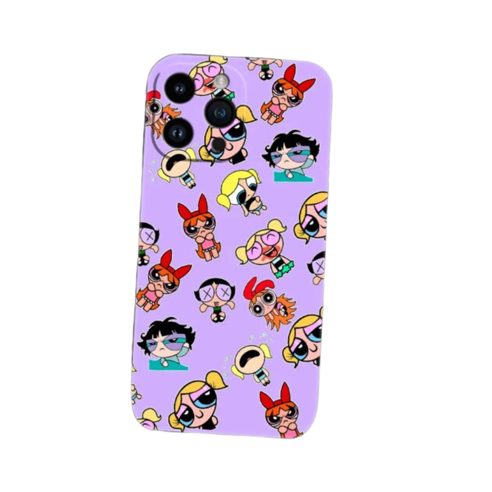 The Powerpuff Girls Kawaii Character iPhone Phone Case