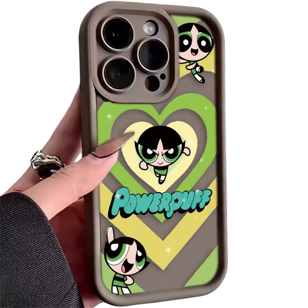 Kawaii The Powerpuff Girls Cartoon Buttercup Phone Case For iPhone