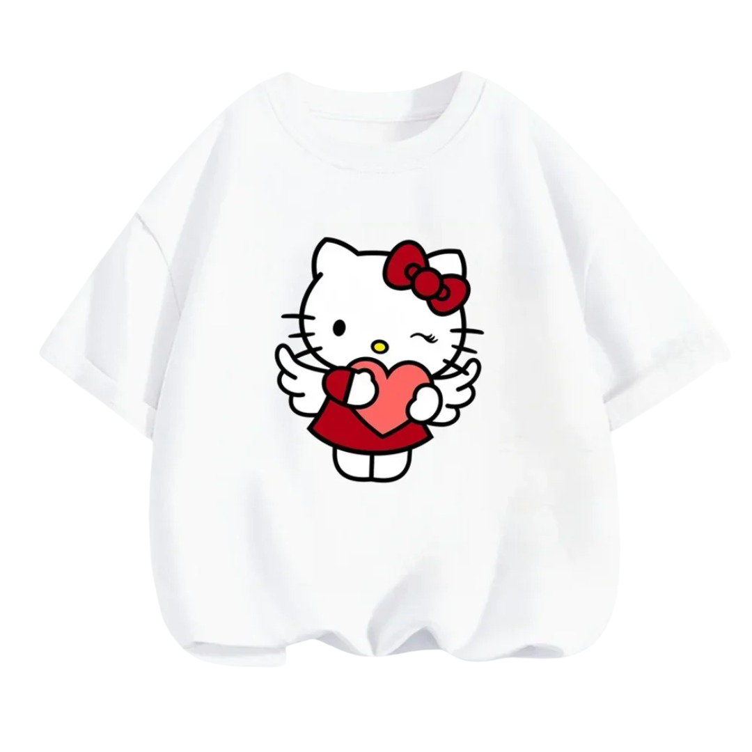 Kawaii Hello Kitty Short Sleeved T-Shirt Kawaii Hello Kitty Short Sleeved T-Shirt