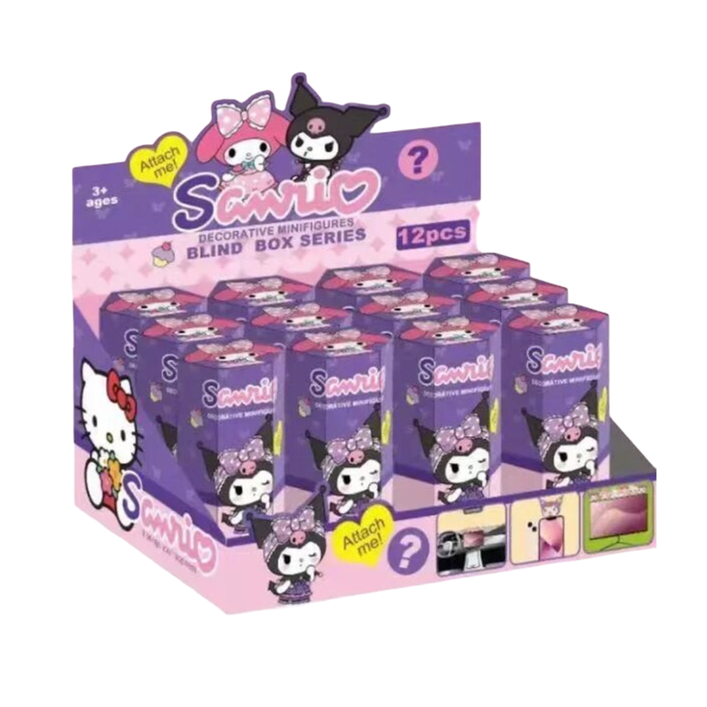 12Pcs/Set Kawaii Cartoon Sanrio Kuromi Blind Box With Toy