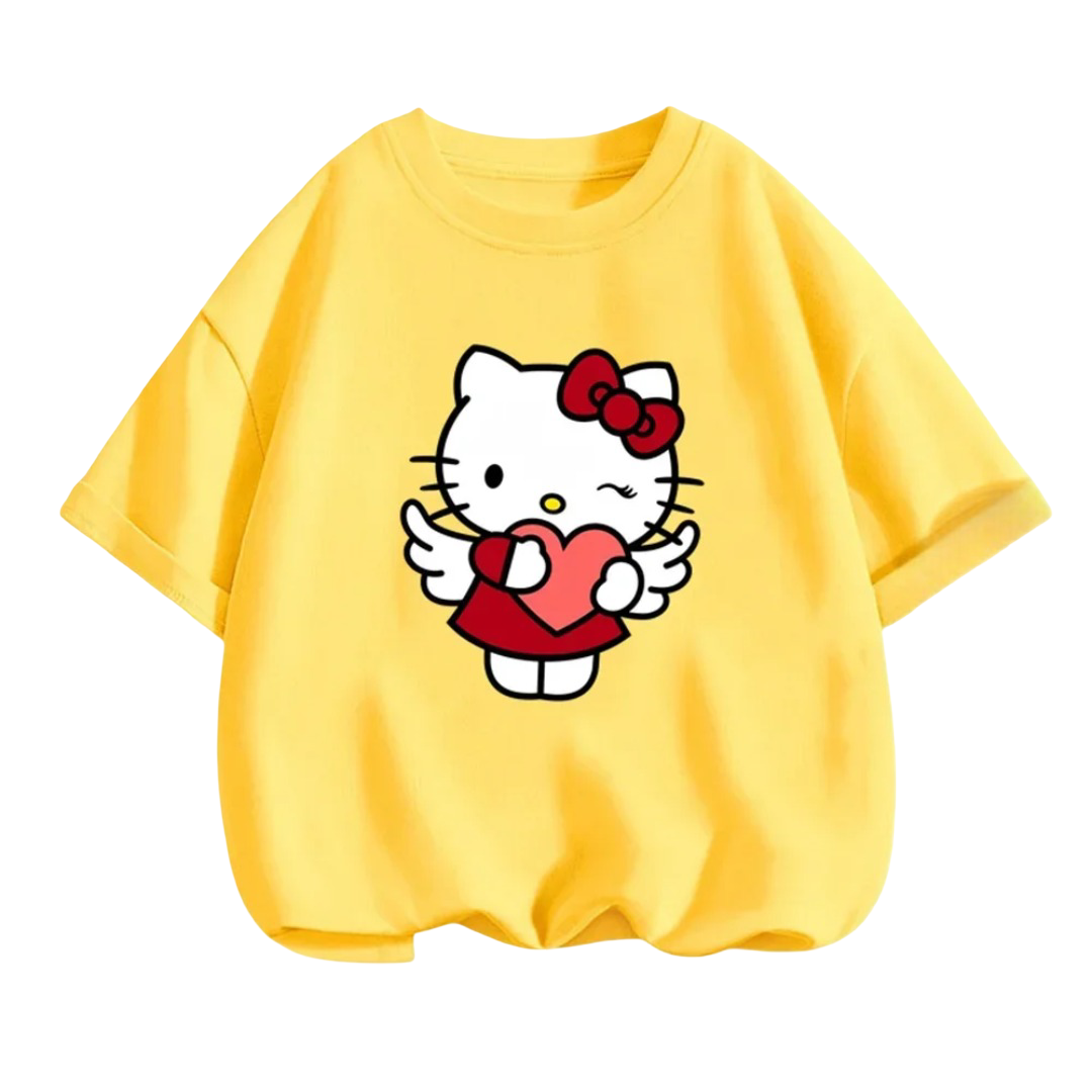 Kawaii Hello Kitty Short Sleeved T-Shirt Kawaii Hello Kitty Short Sleeved T-Shirt