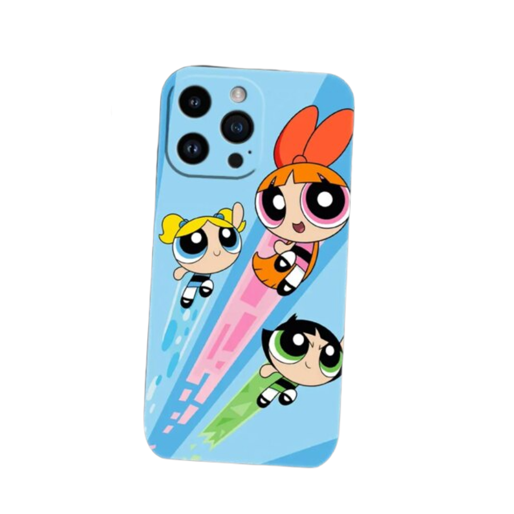 Kawaii The Powerpuff Girls Character iPhone Phone Case