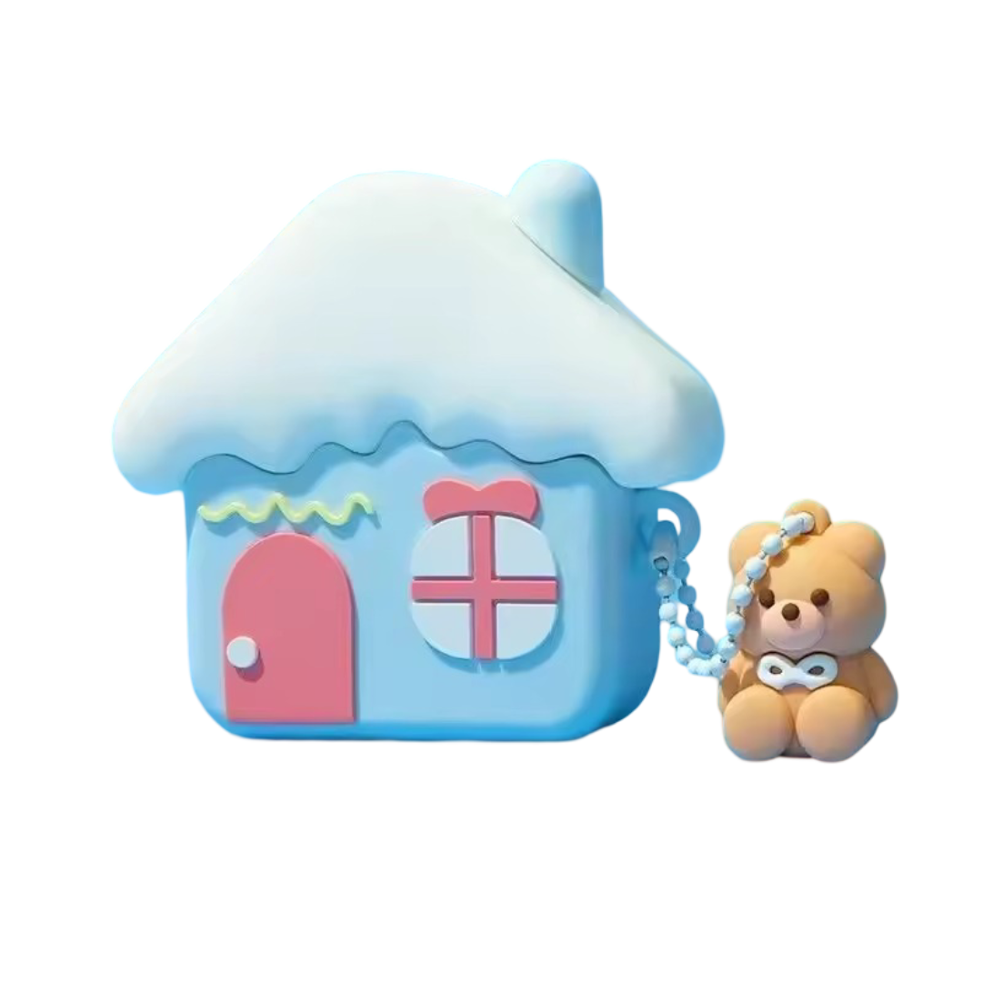 Kawaii Blue Hose Airpod Case For Galaxy
