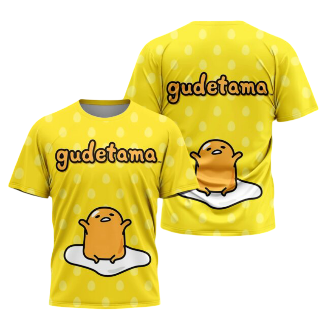 Gudetama Lazy Egg Kawaii 3D Print T-Shirt