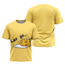 Gudetama Kawaii Lazy Egg 3D Print T-Shirt Gudetama Kawaii Lazy Egg 3D Print T-Shirt