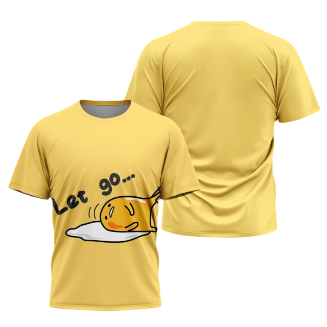 Gudetama Kawaii Lazy Egg 3D Print T-Shirt