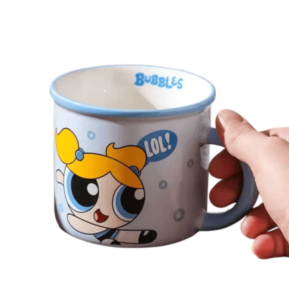 Kawaii 350ml The Powerpuff Girls Bubbles Ceramic Mug