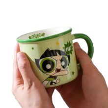 Kawaii 350ml The Powerpuff Girls Buttercup Ceramic Mug Kawaii 350ml The Powerpuff Girls Buttercup Ceramic Mug