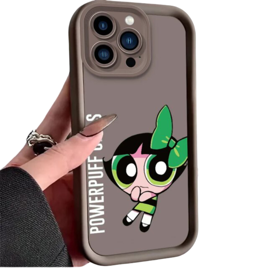  Kawaii The Powerpuff Girls Buttercup Silicone Mobile Cover For iPhone