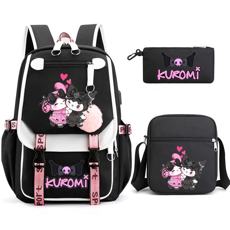 3Pcs/Set Kawaii Anime Sanrio Character Backpack