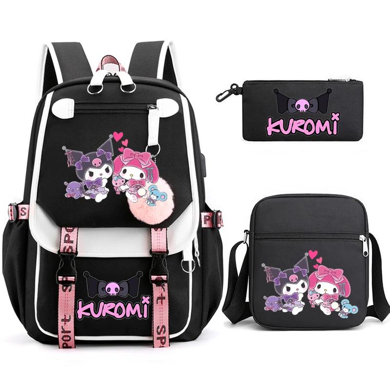 3Pcs/Set Kawaii Anime Sanrio Character Backpack