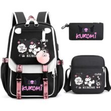 3Pcs/Set Kawaii Anime Sanrio Character Backpack 3Pcs/Set Kawaii Anime Sanrio Character Backpack