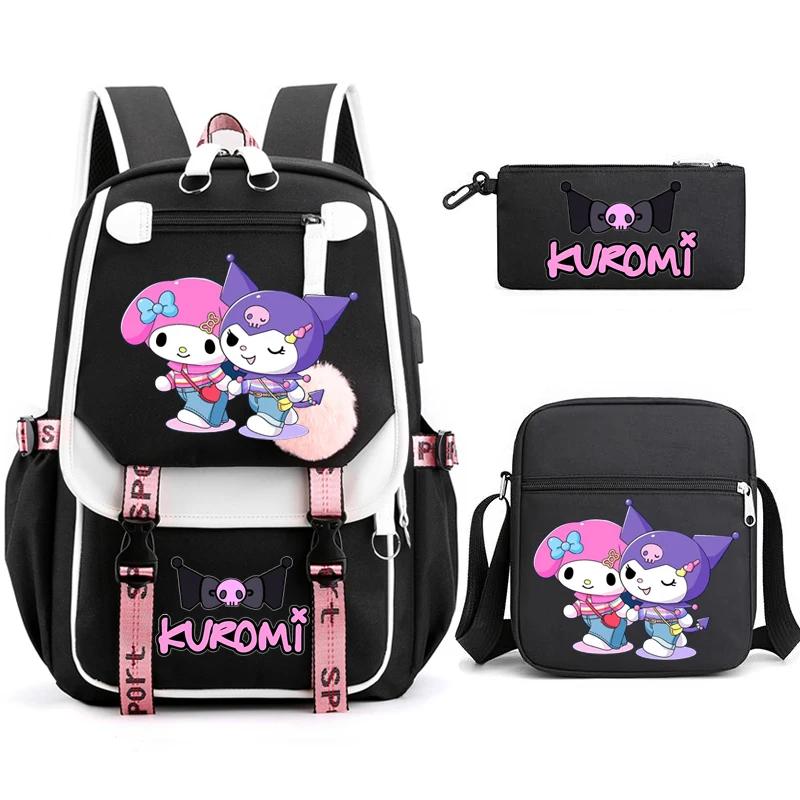 3Pcs/Set Kawaii Anime Sanrio Character Backpack