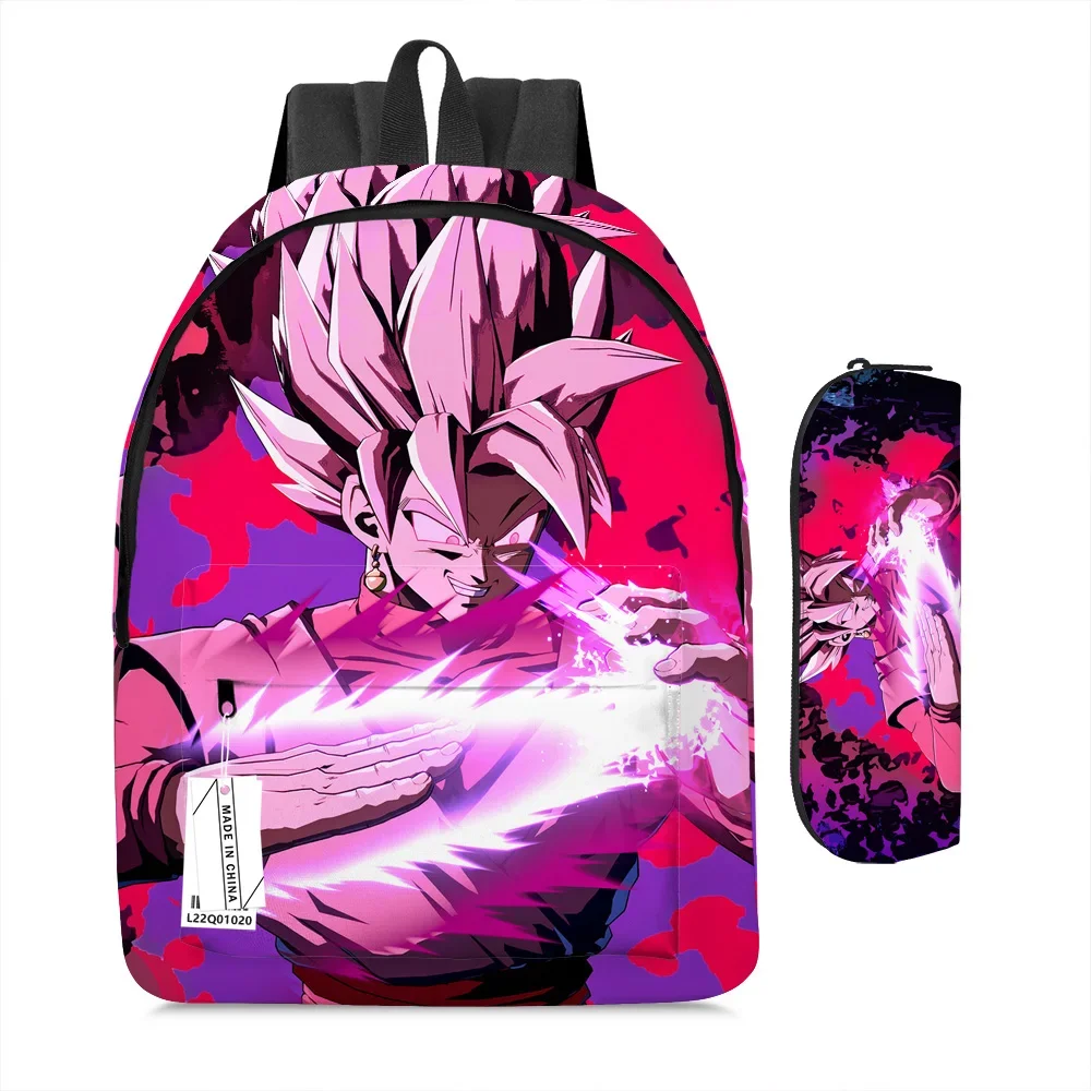 Set Kawaii Dragon Ball Son Goku Printed Backpack