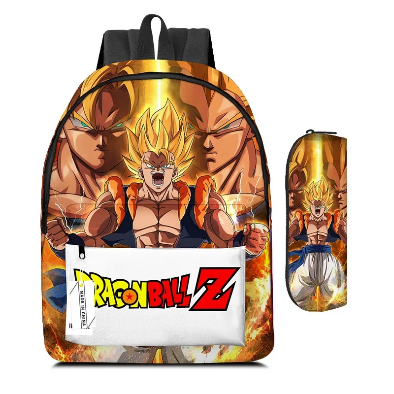 2Pcs/Set Kawaii Dragon Ball Z Son Goku Printed Backpack