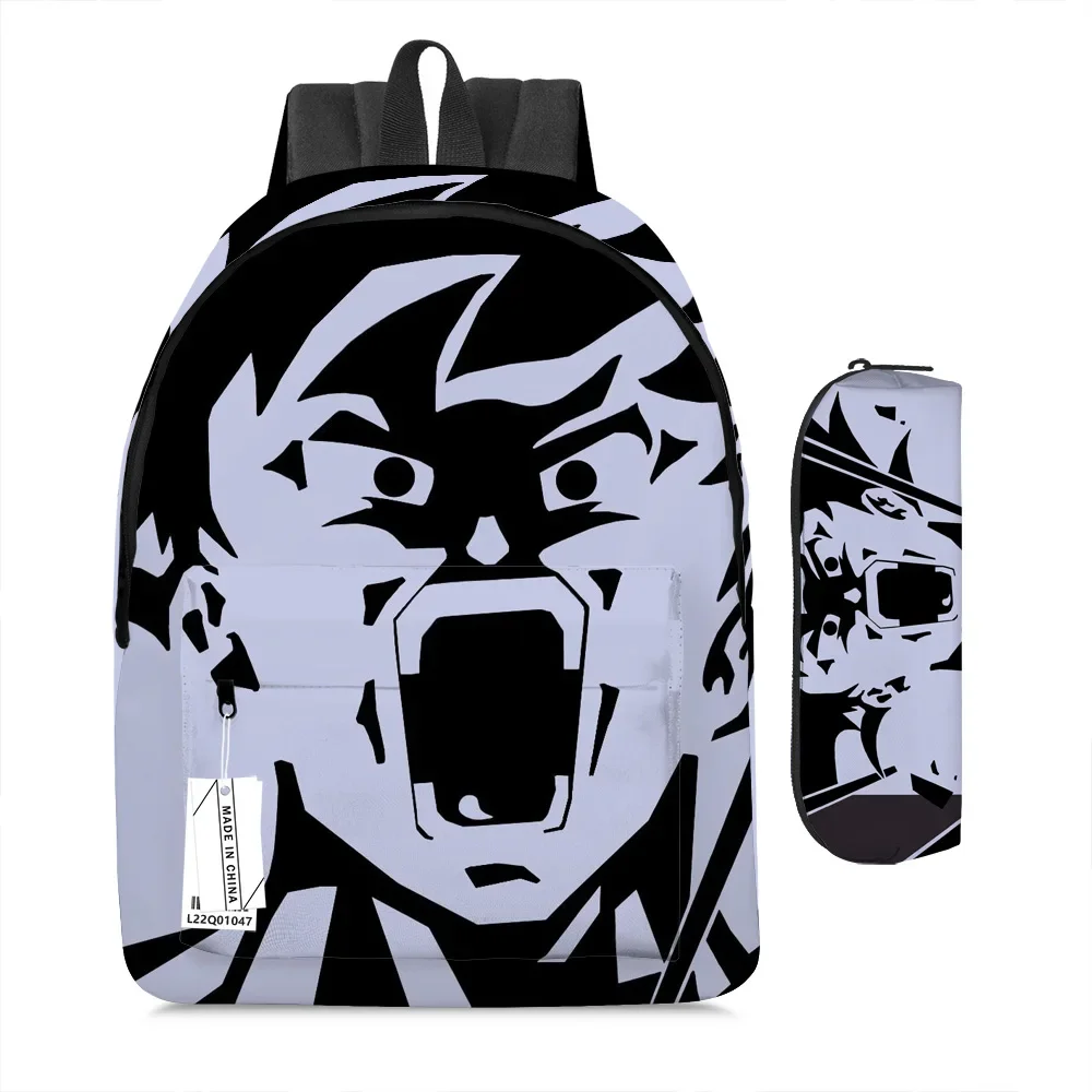 2Pcs/Set Kawaii Anime Dragon Ball Son Goku School Bag