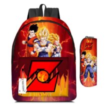 Kawaii Dragon Ball Son Goku Printed Backpack Set Kawaii Dragon Ball Son Goku Printed Backpack Set