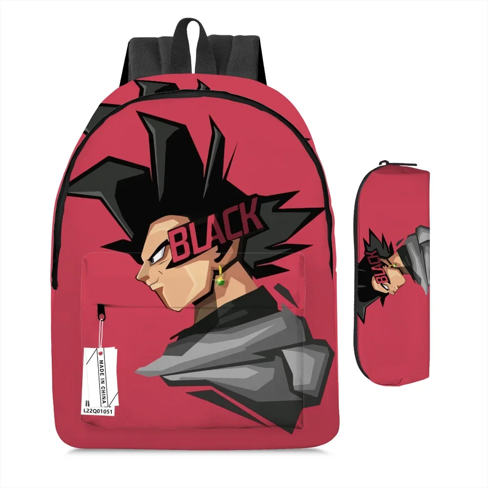 2Pcs/Set Kawaii Dragon Ball Son Goku Printed Backpack