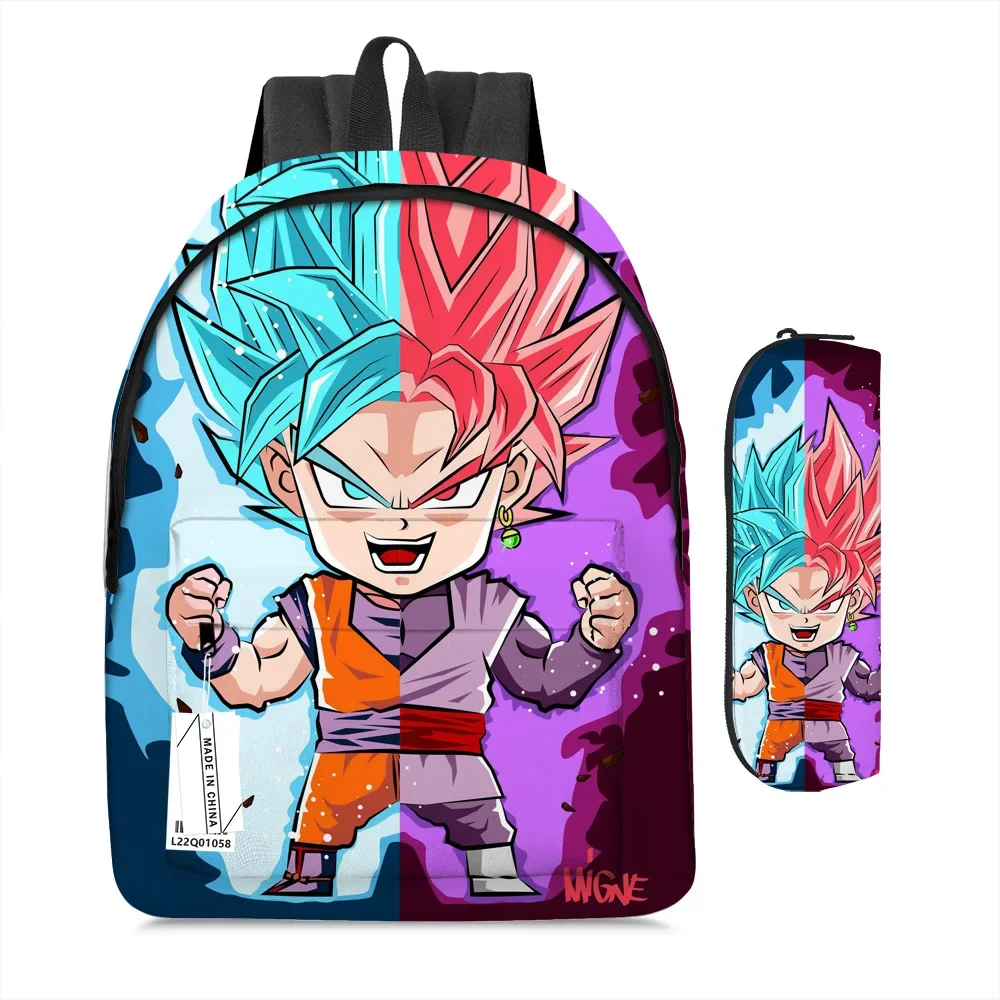 2Pcs/Set Kawaii Dragon Ball Son Goku School Backpack