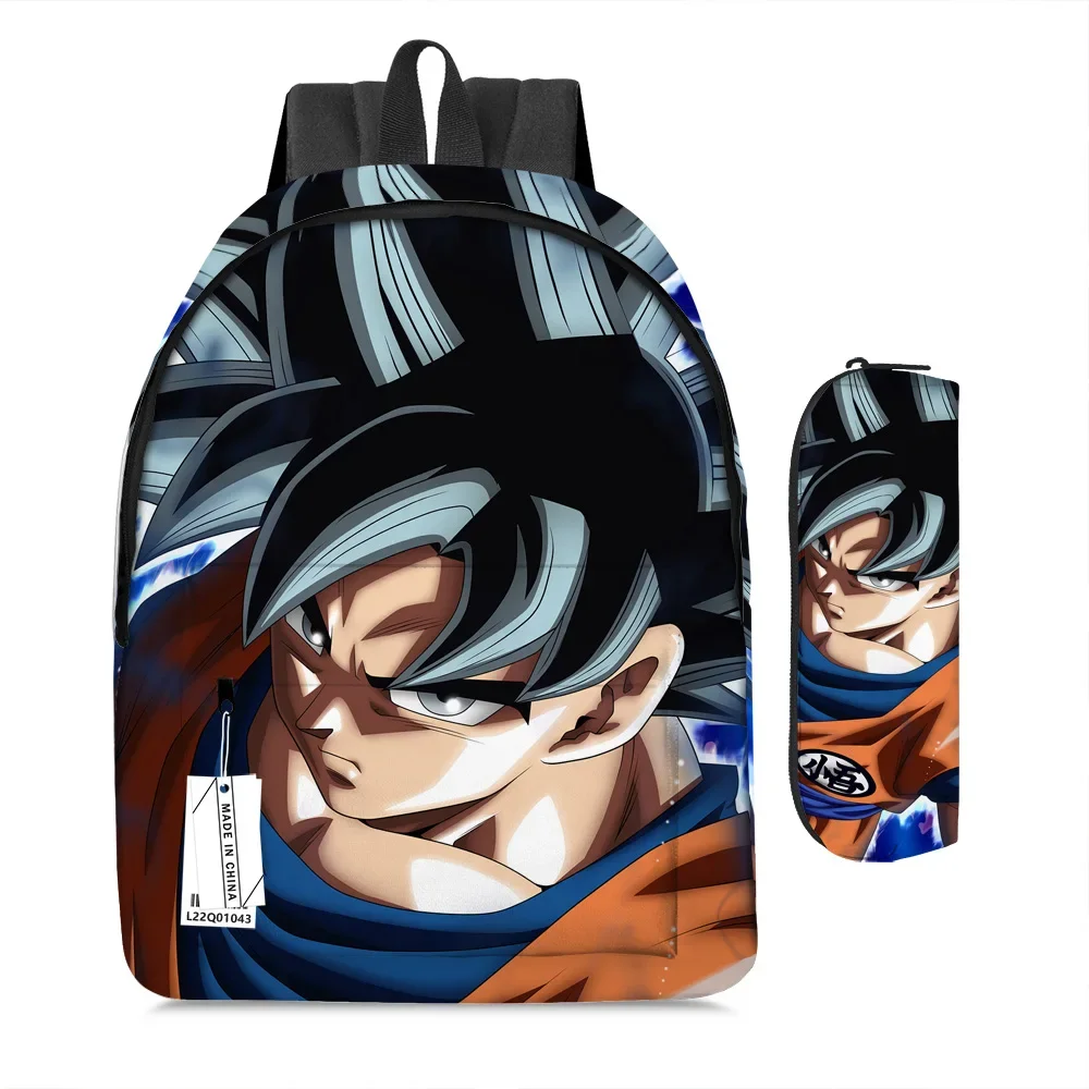 Anime Kawaii Dragon Ball Son Goku Backpack Set