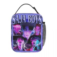 K-Pop Demon Hunters And Saja Boys Kawaii Lunch Bag K-Pop Demon Hunters And Saja Boys Kawaii Lunch Bag