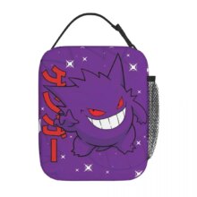 Cartoon Pokemon Gengar Kawaii Thermal Lunch Bag Cartoon Pokemon Gengar Kawaii Thermal Lunch Bag