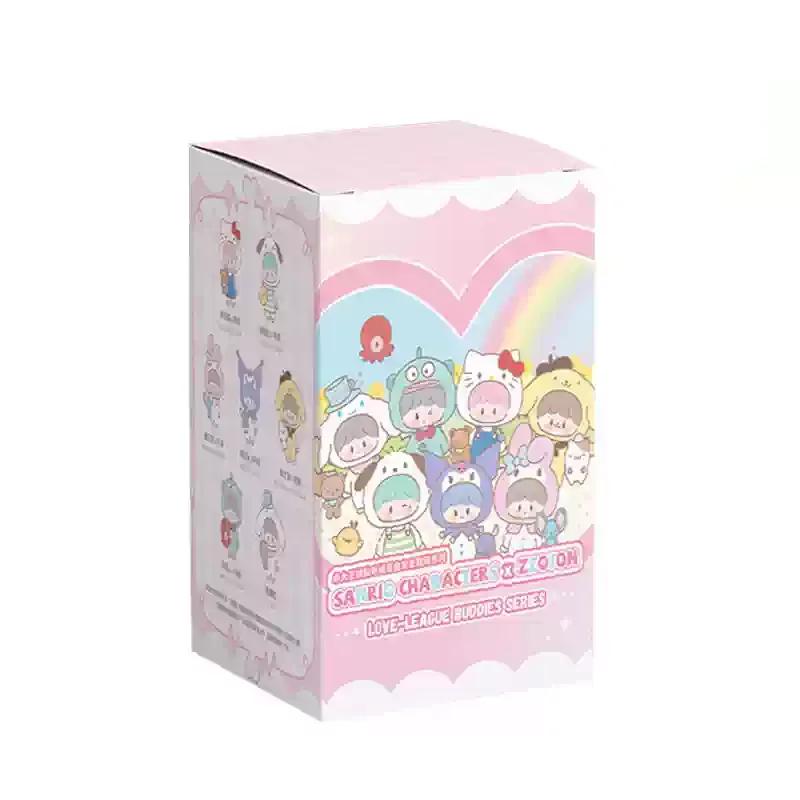 1Pcs Kawaii Sanrio Character X Zzoton Love-League Buddies Series Plush Toy Blind Box