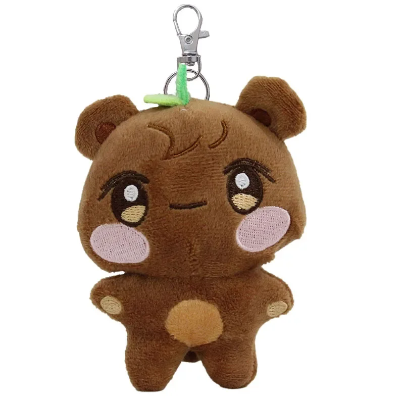 12cm Kawaii ATEEZ Aniteez Jjongbear Stuffed Plush Toy Keychain