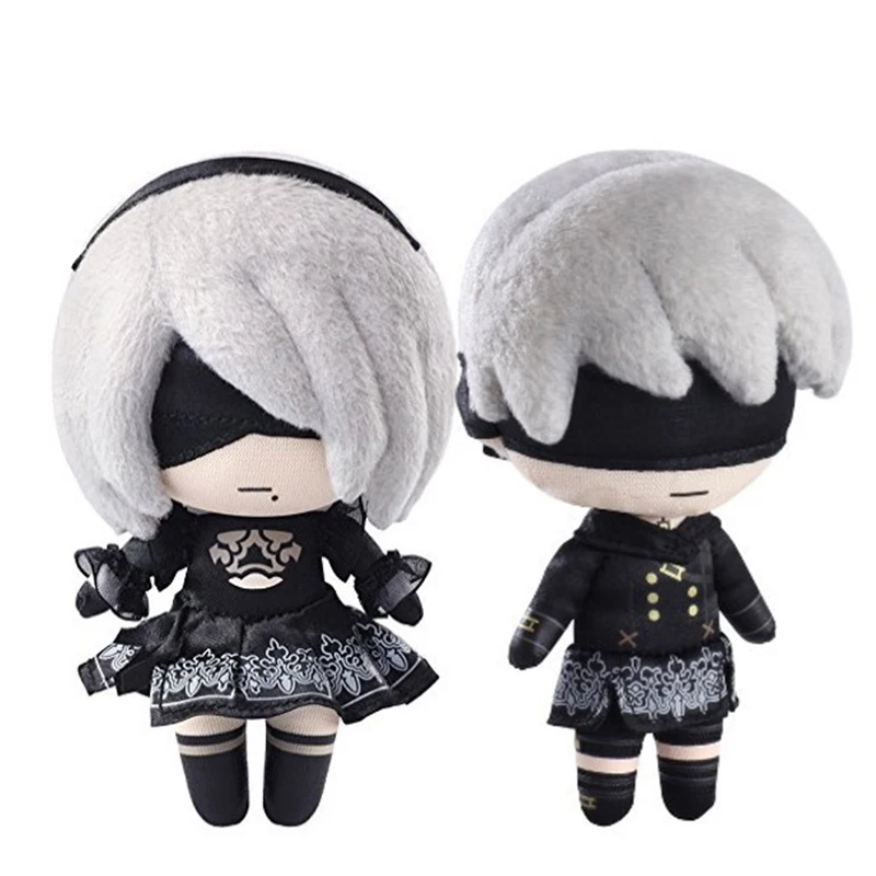2Pcs Anime 2B And 9S Kawaii Plush Toy