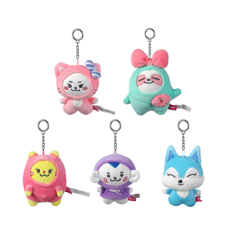 5Pcs 15cm Kawaii ITZY WDZY Soft Plush Keychain