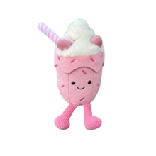 11cm Kawaii Jellycat Amuseables Bubbeca Milkshake Plush Keychain 11cm Kawaii Jellycat Amuseables Bubbeca Milkshake Plush Keychain