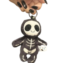 11cm Kawaii Jellycat Skeleton Bob Plush Keychain 11cm Kawaii Jellycat Skeleton Bob Plush Keychain