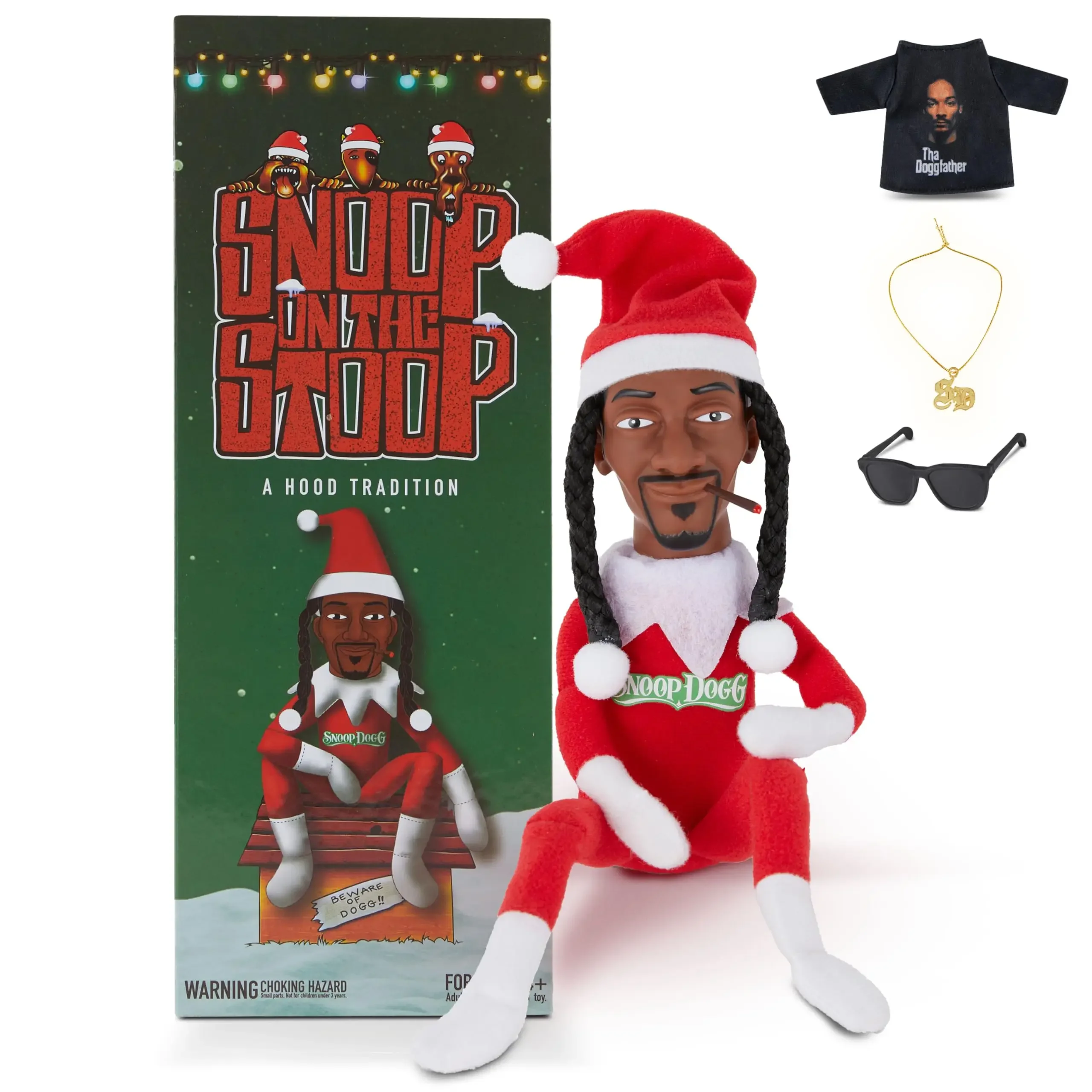 Kawaii Snoop Dogg Plush Toy Christmas Costume With Box Kawaii Snoop Dogg Plush Toy Christmas Costume With Box