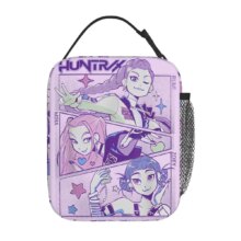 K-Pop Demon Hunters Character Kawaii Portable Lunch Bag K-Pop Demon Hunters Character Kawaii Portable Lunch Bag