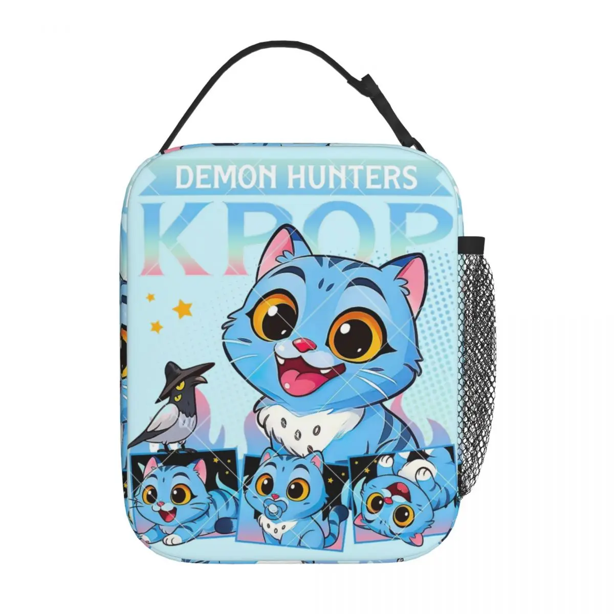 Kawaii KPop Demon Hunters Tiger Portable Lunch Bag