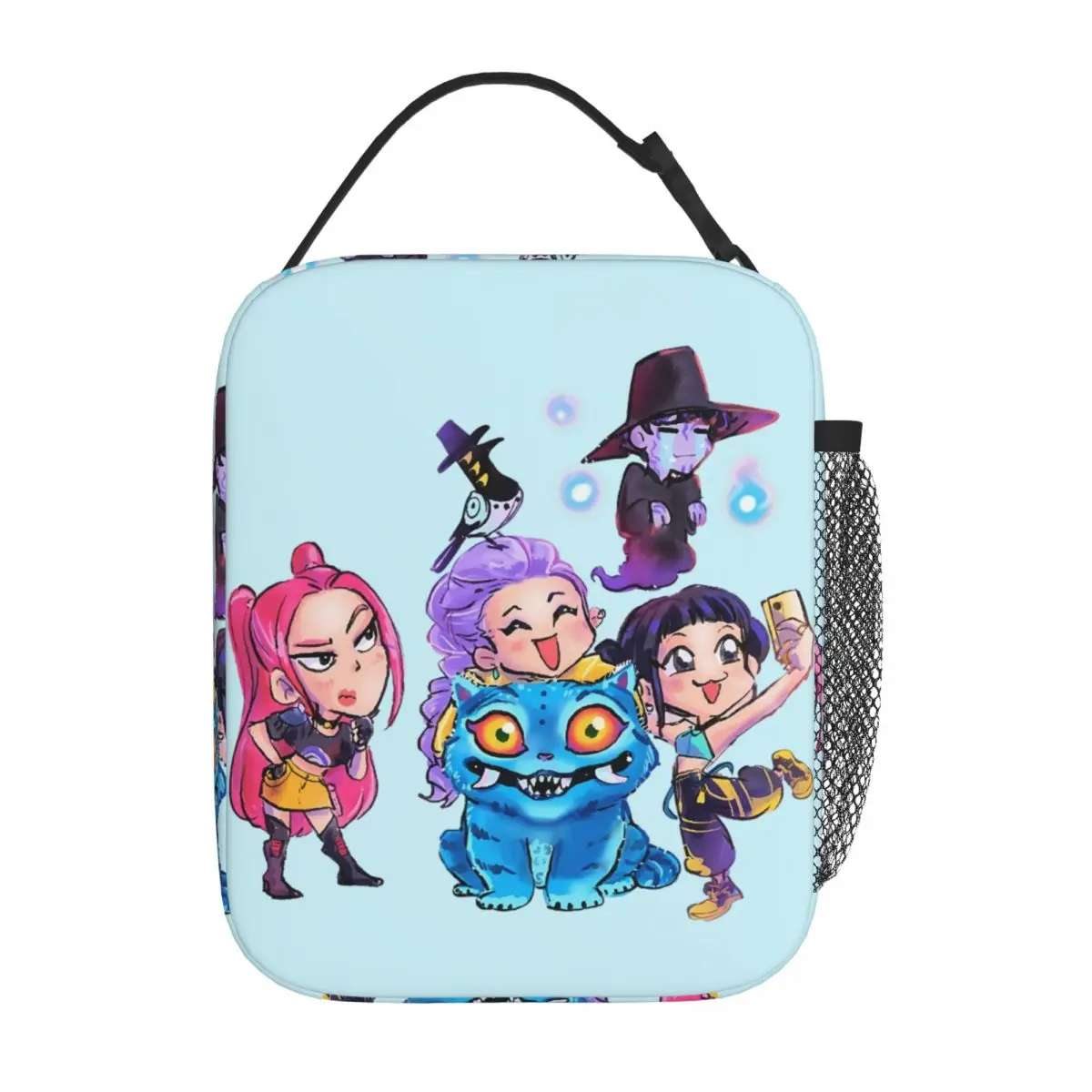 Kawaii KPop Demon Hunters Character Insulated Lunch Bag