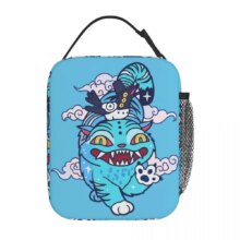 Kawaii KPop Demon Hunters Tiger Portable Zipper Lunch Bag Kawaii KPop Demon Hunters Tiger Portable Zipper Lunch Bag