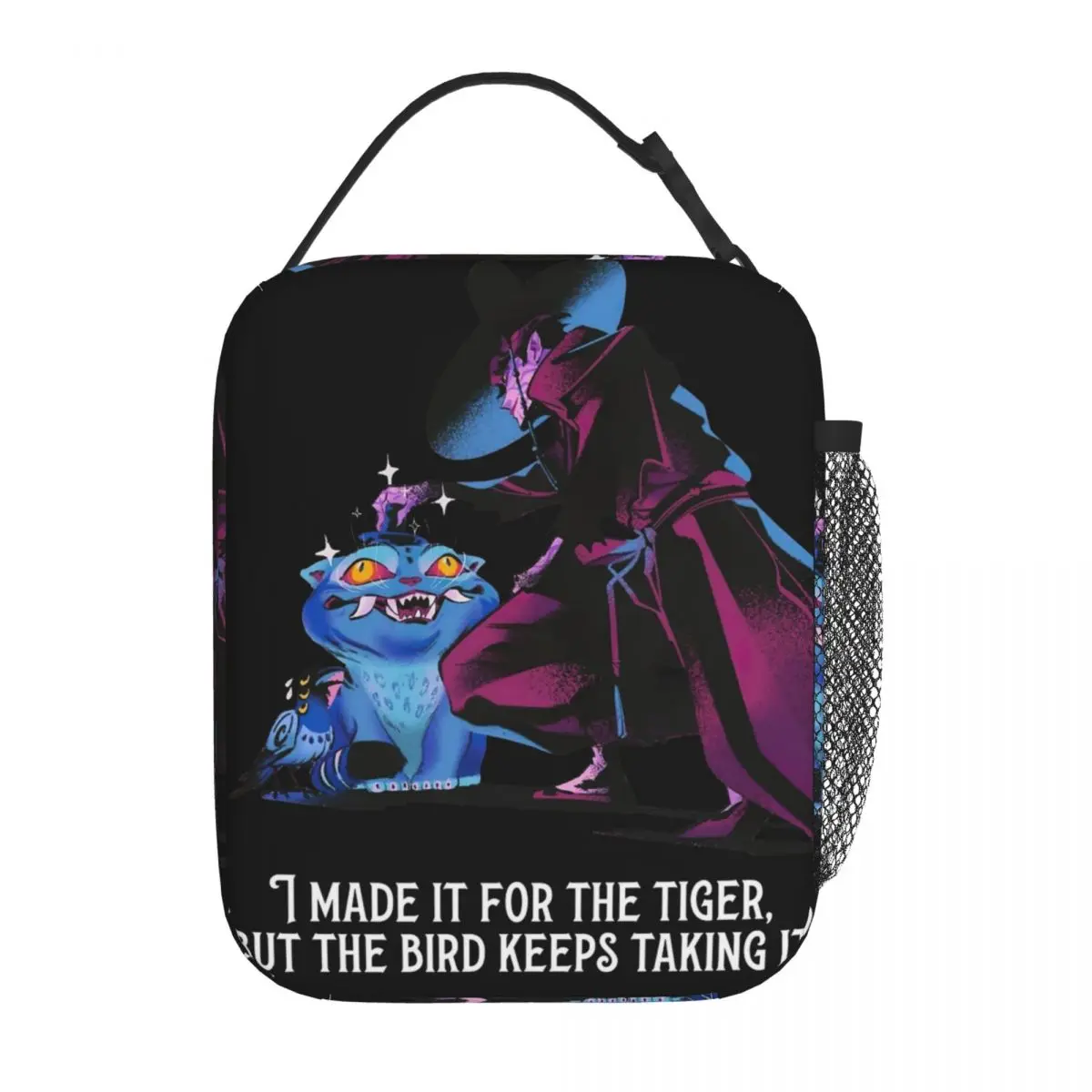 Kawaii KPop Demon Hunters Character Portable Zipper Lunch Bag